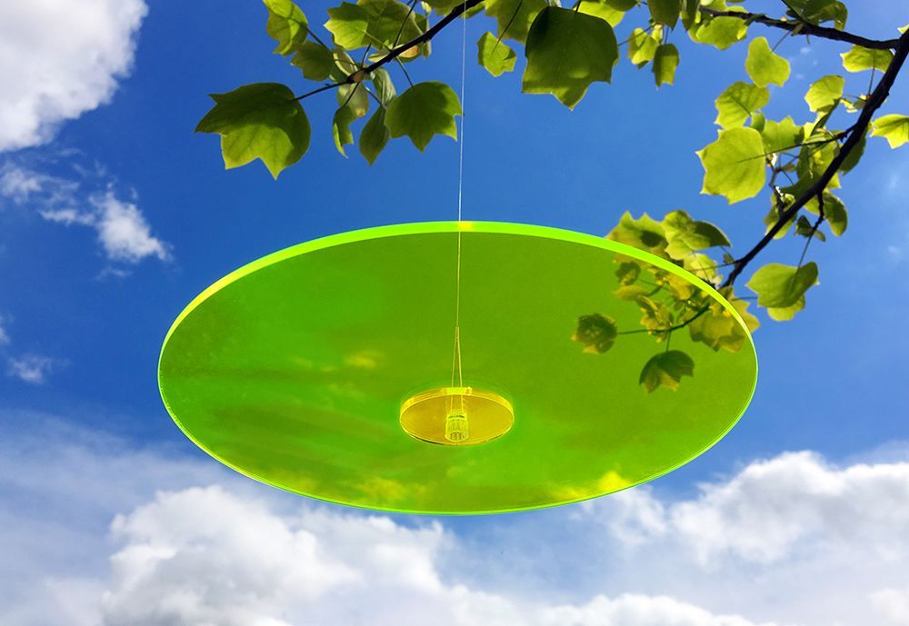 Sonnenfänger Lichtzauber - Scheibe klein 10 cm inkl. 30 cm Stab grün-/bilder/big/scheibe hängend-gruen-gelb.jpg